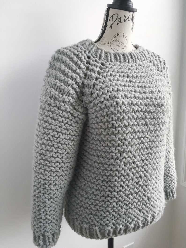 Chunky knit jumper pattern