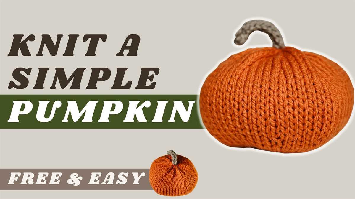 Chunky knit pumpkin pattern free