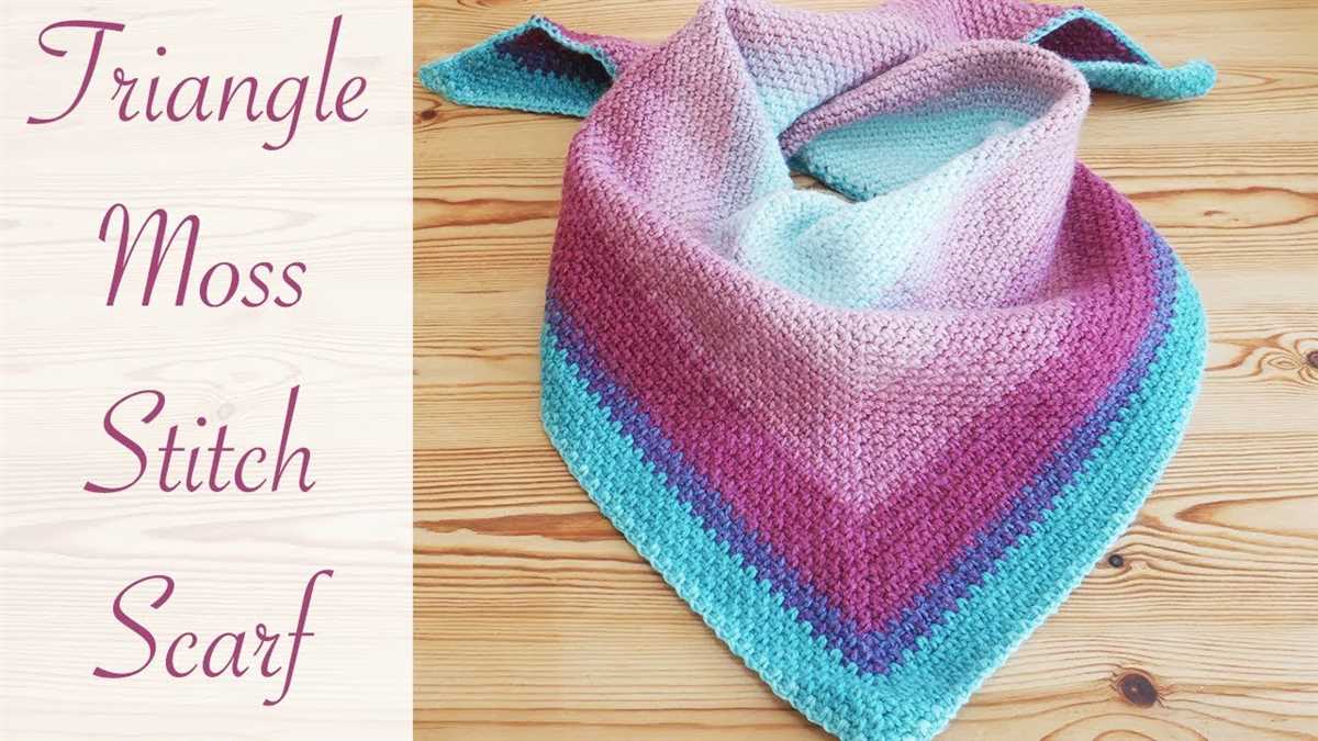 Chunky knit triangle shawl pattern