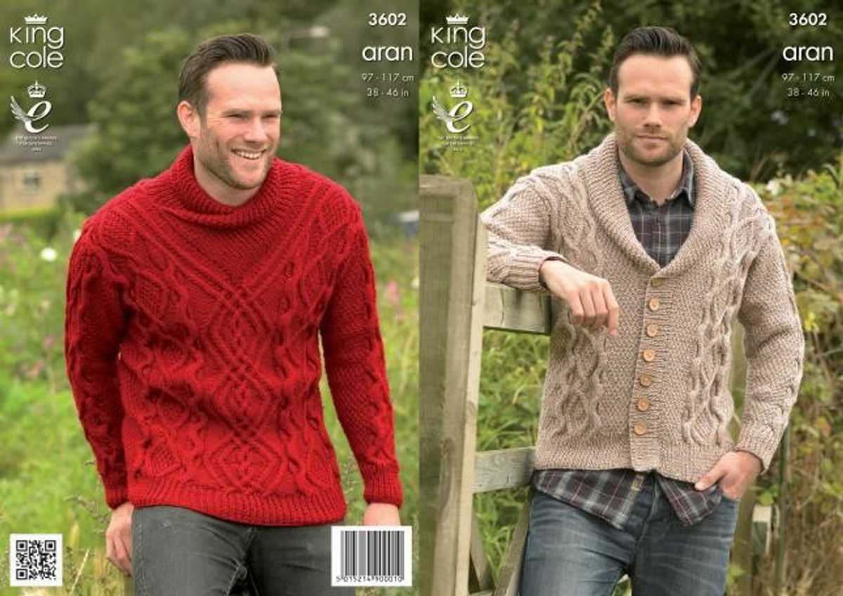Chunky mens sweater knitting pattern