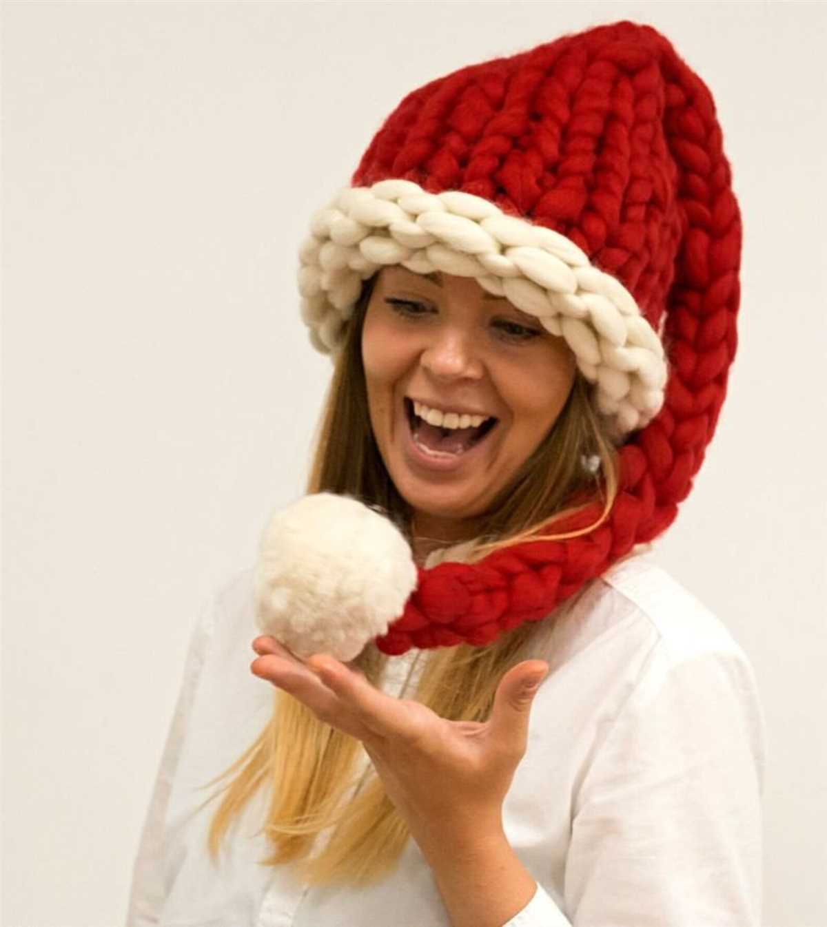 Chunky santa hat knitting pattern