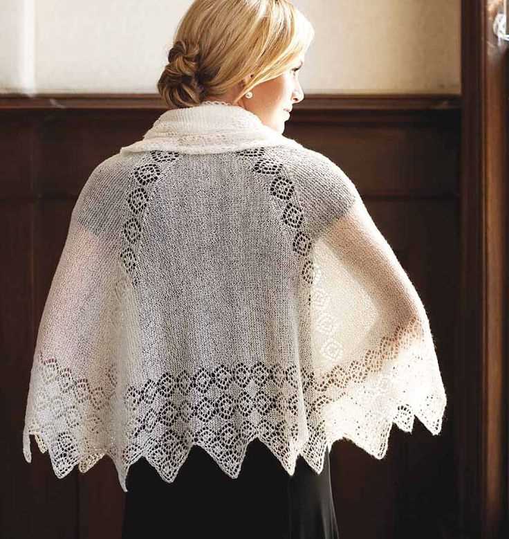 Circular shawl knitting pattern