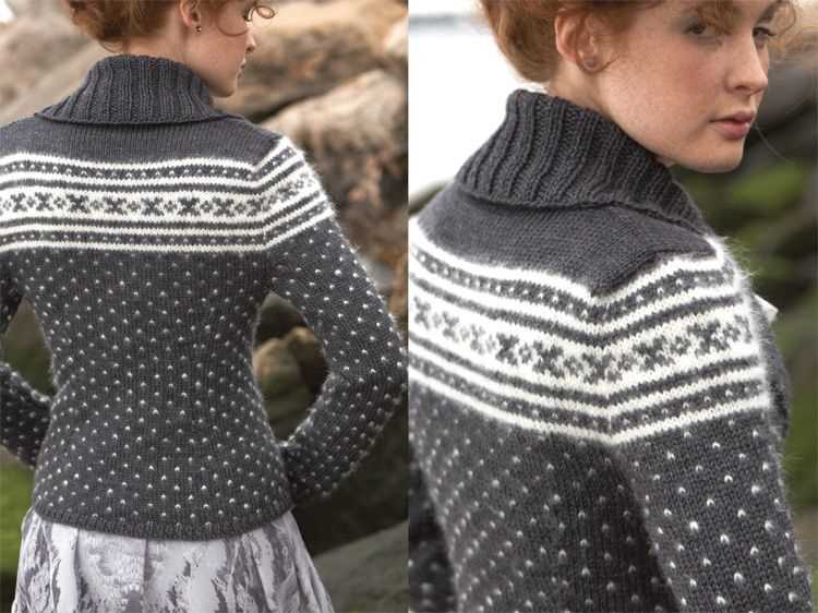 Collared cardigan knitting pattern