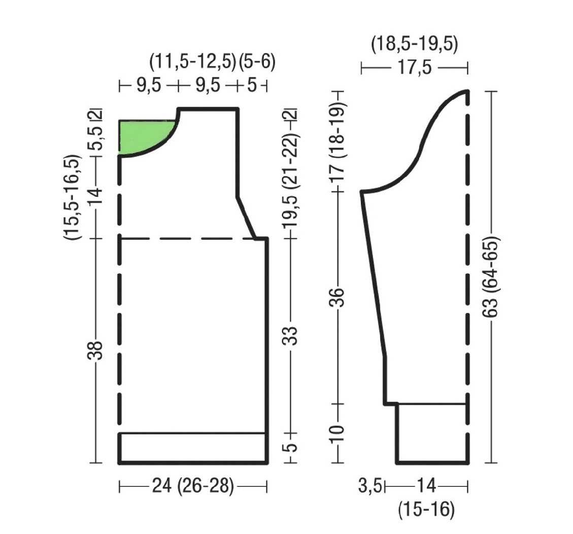 Colour block jumper knitting pattern