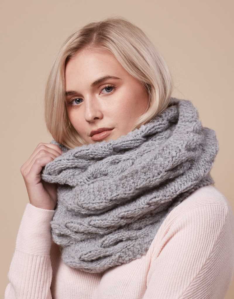 Continuous scarf knitting pattern