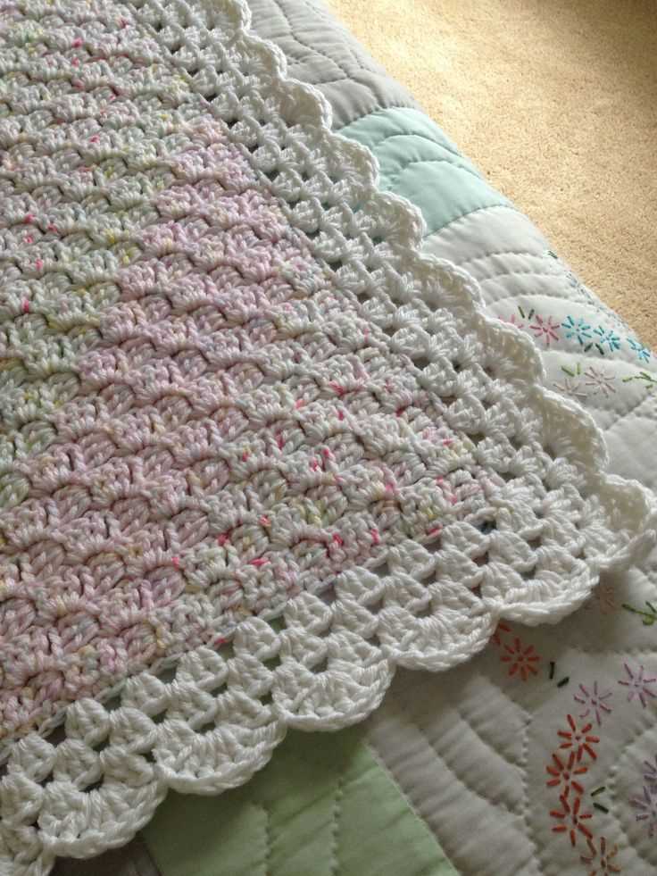 Corner to corner knitted baby blanket pattern