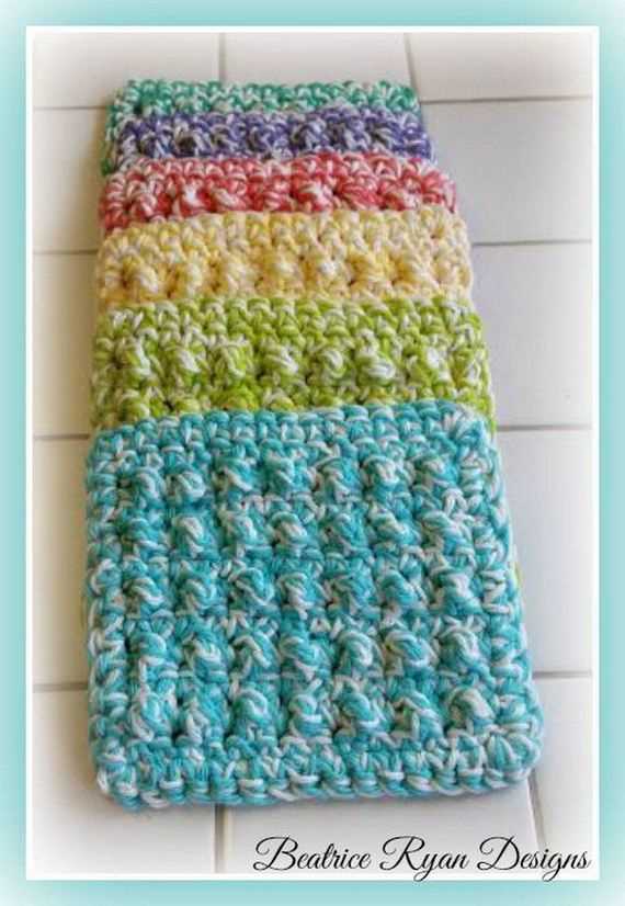 Corner to corner knit dishcloth pattern