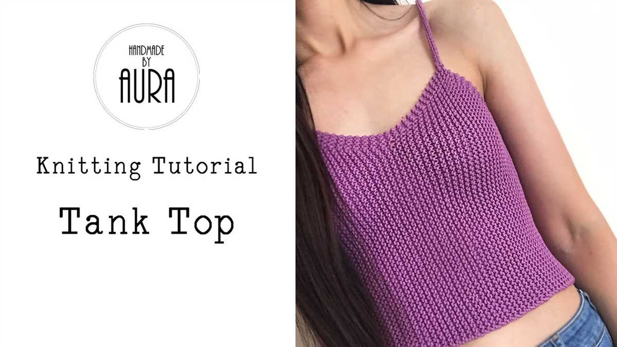 Cotton knit tank top pattern