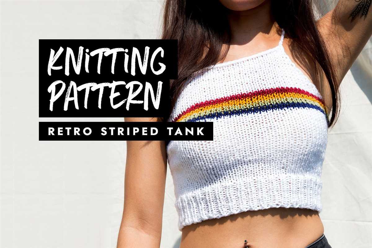 Cotton knit tank top pattern