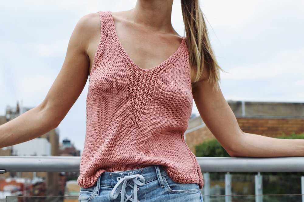 Cotton knit tank top pattern