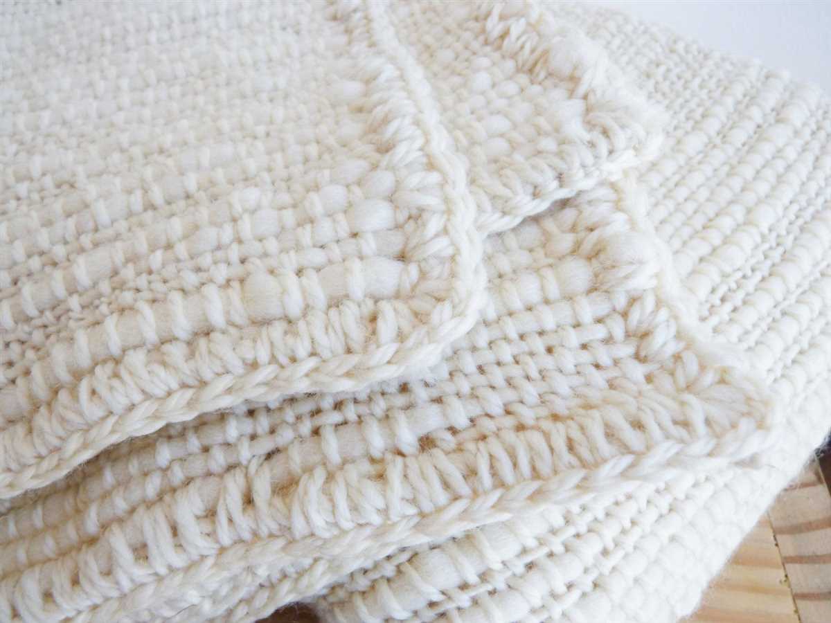 Cotton blanket knitting pattern