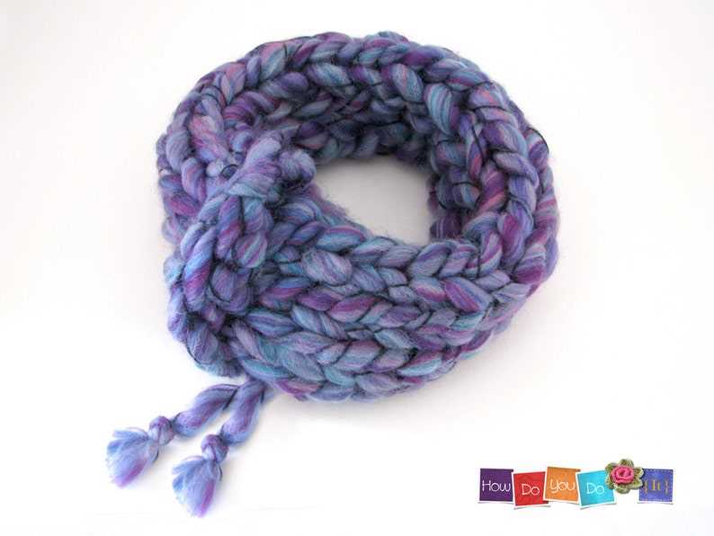 Cowl knit pattern bulky yarn
