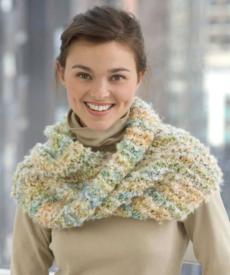 Cowl knit pattern bulky yarn