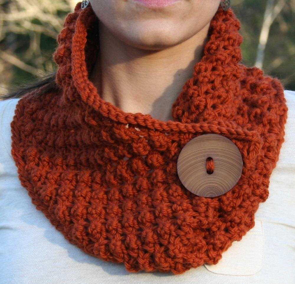 Cowl knit pattern bulky yarn