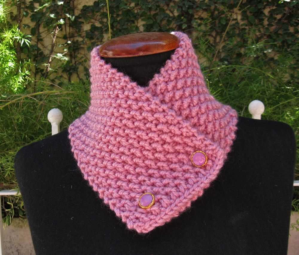 Cowl neck scarves free knitting pattern