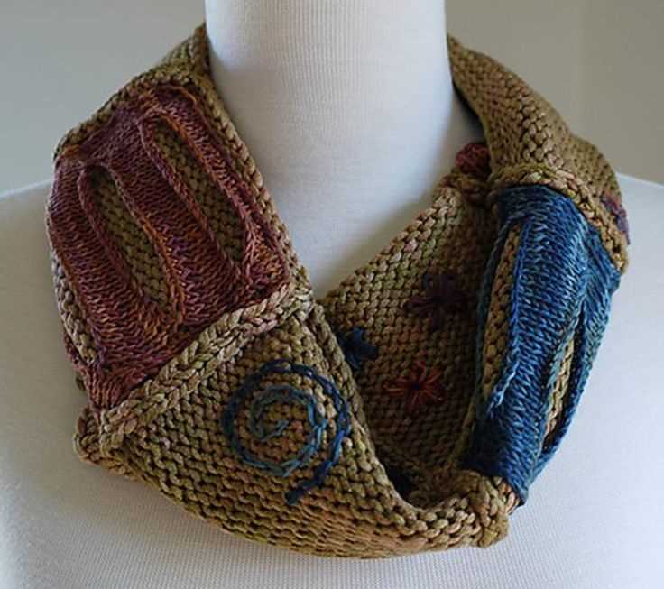Cowl neck scarves free knitting pattern