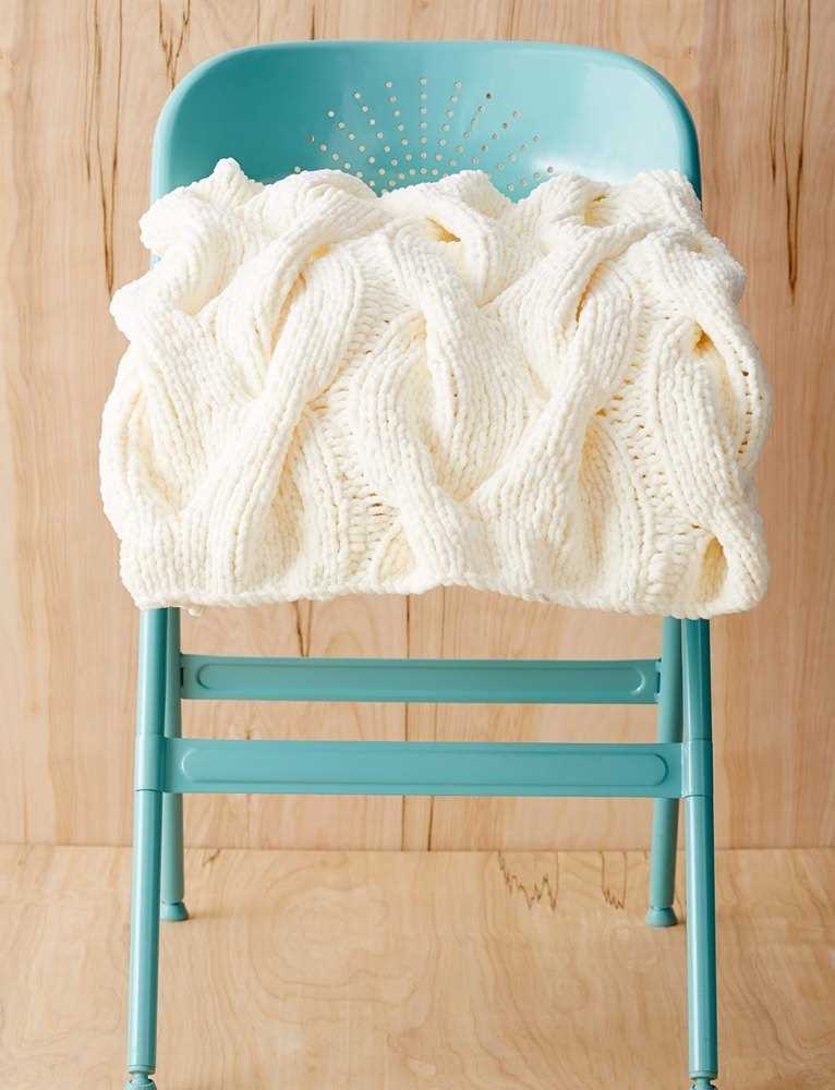 Cozy blanket knitting pattern