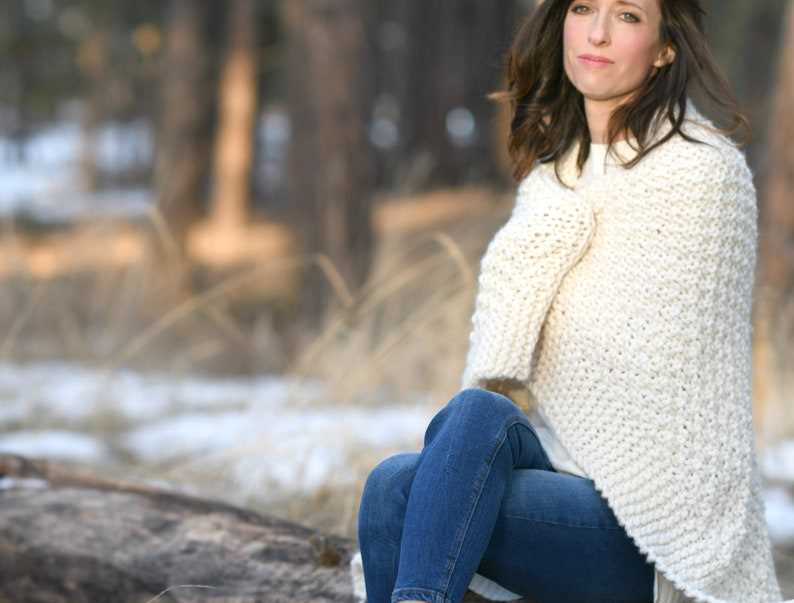 Cozy blanket knitting pattern
