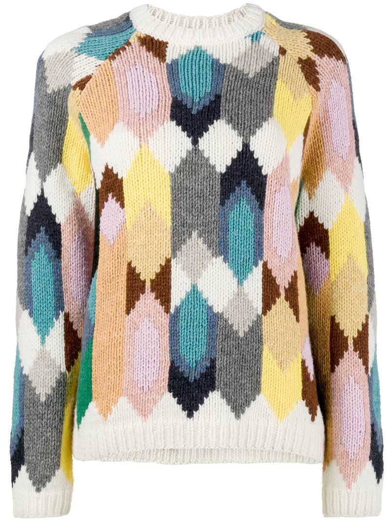 Crew neck sweater knitting pattern