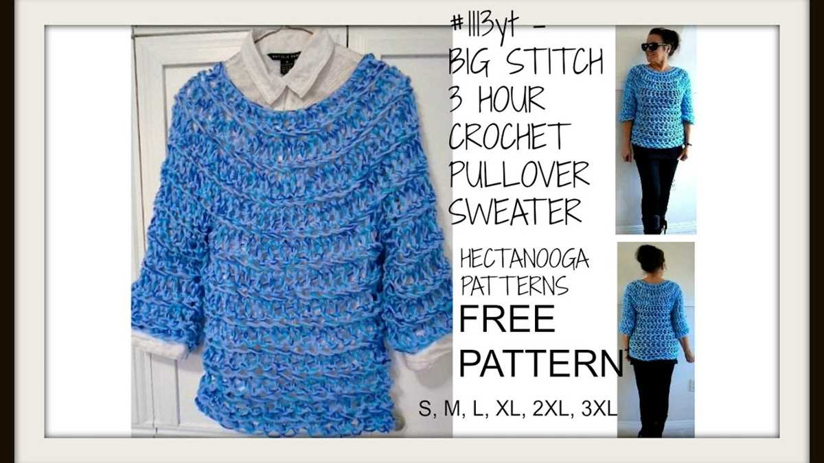 Create Your Own Cozy Crochet Knit Sweater with This Pattern Crochet knit sweater pattern