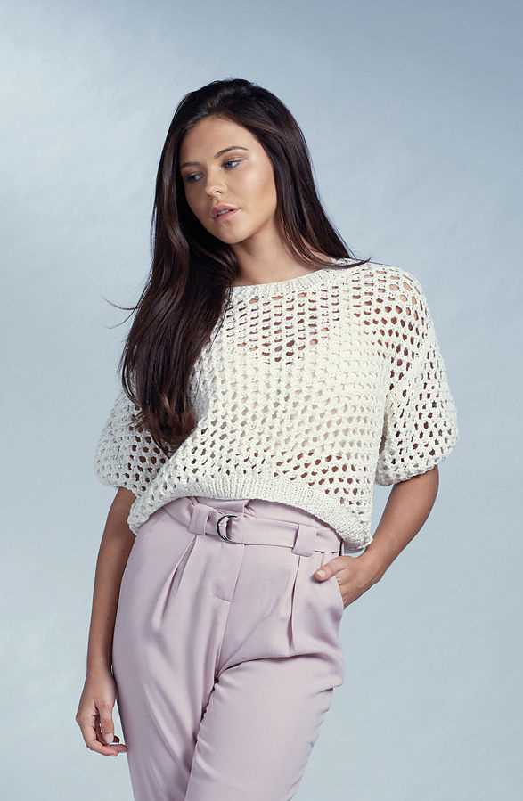 Crop top knit pattern