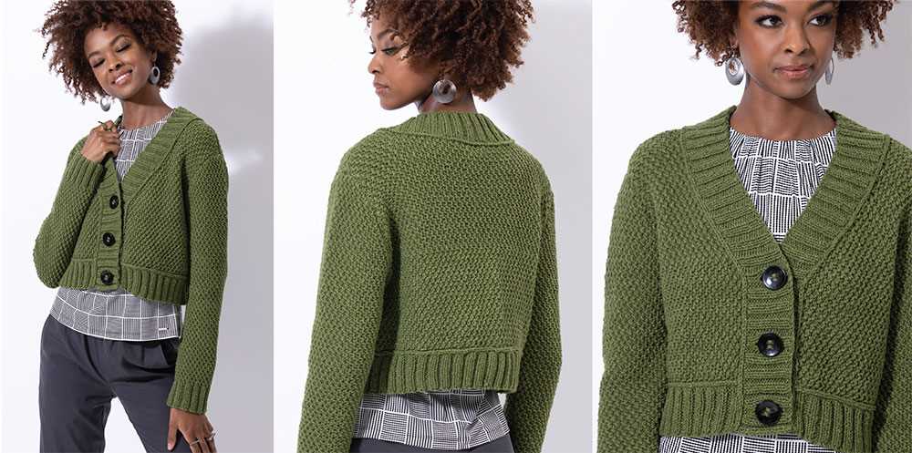 Cropped sweater knitting pattern