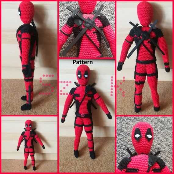 Deadpool knitting pattern