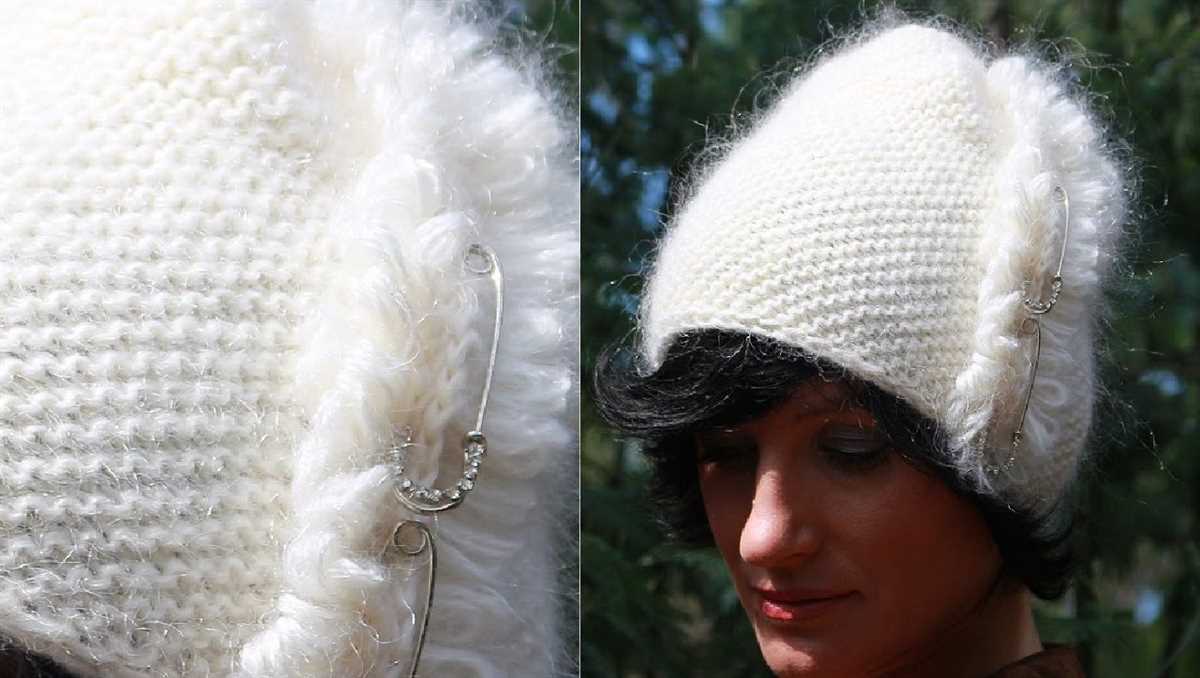 Diagonal knit hat pattern