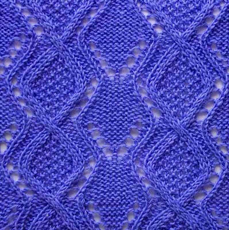 Diamond cable knitting pattern free