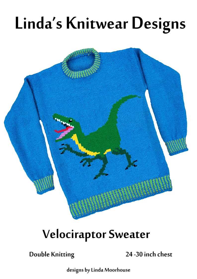 Dinosaur hoodie knitting pattern