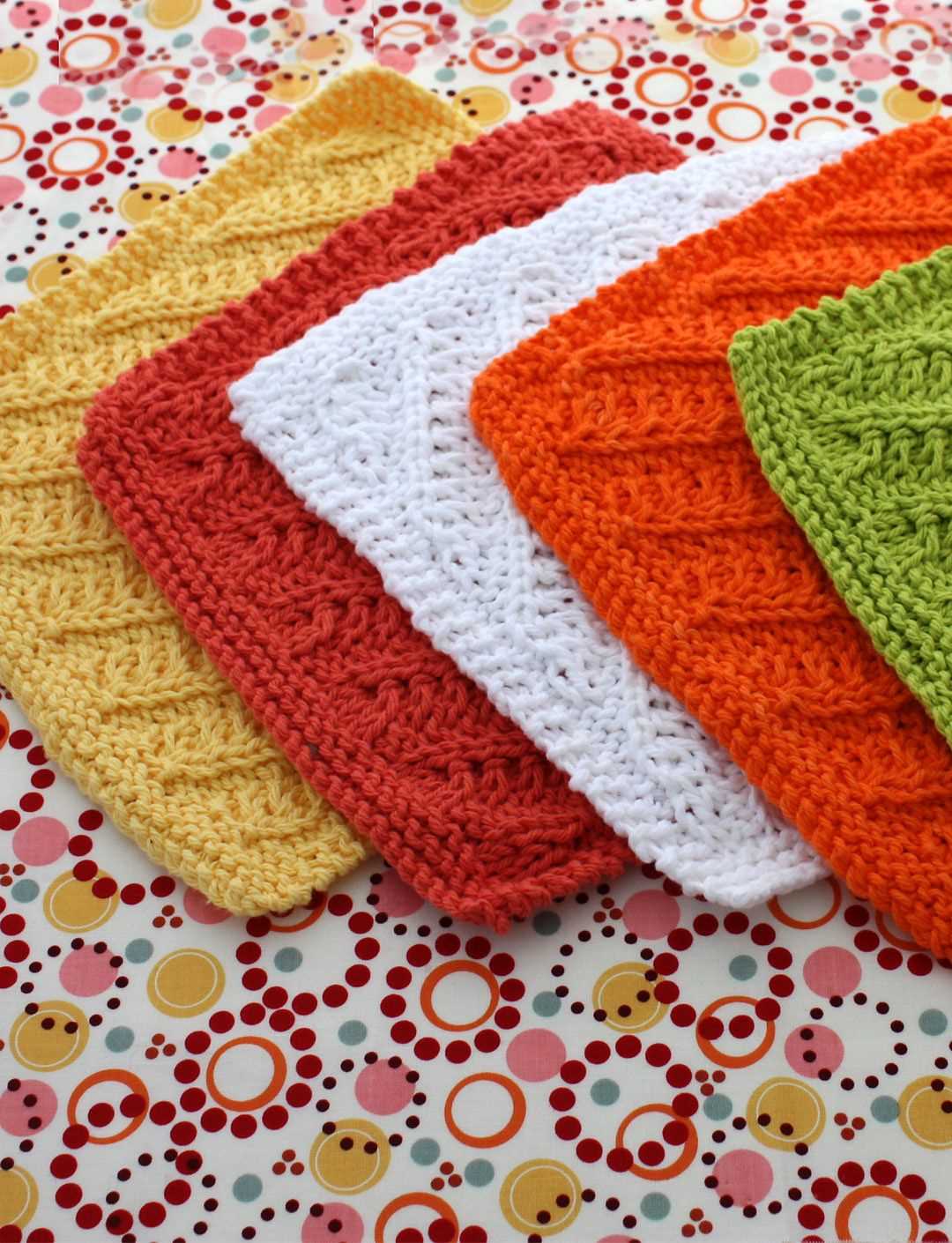Dish cloth patterns knit