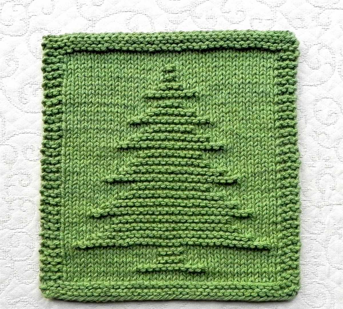 Dish cloth patterns knit
