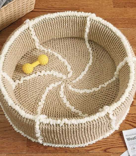 Dog bed knitting pattern