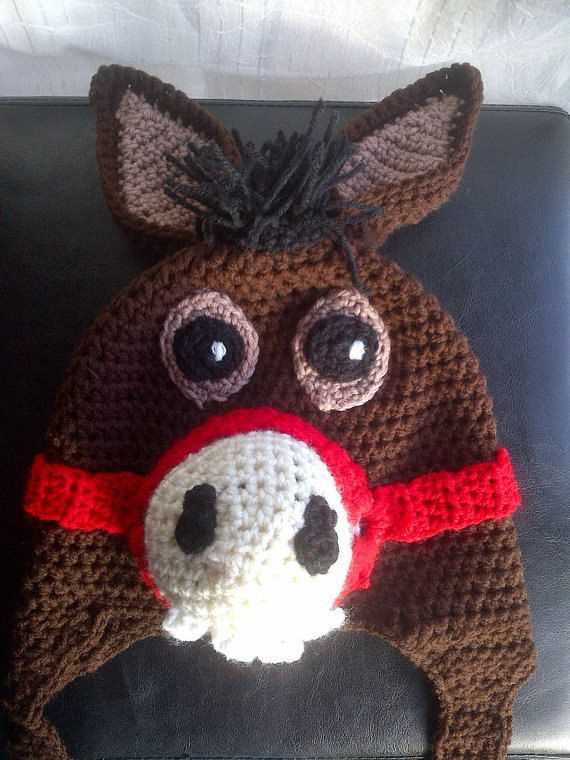 Donkey hat knitting pattern