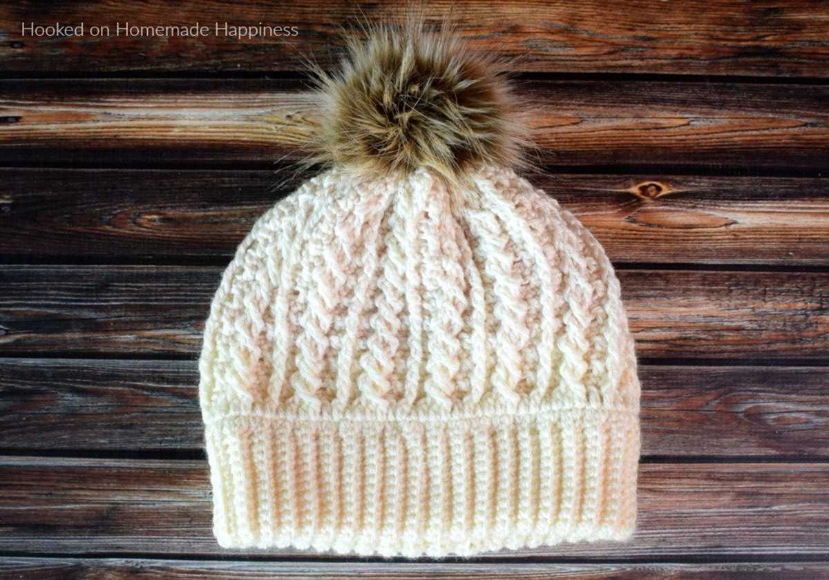 Double brim beanie knitting pattern