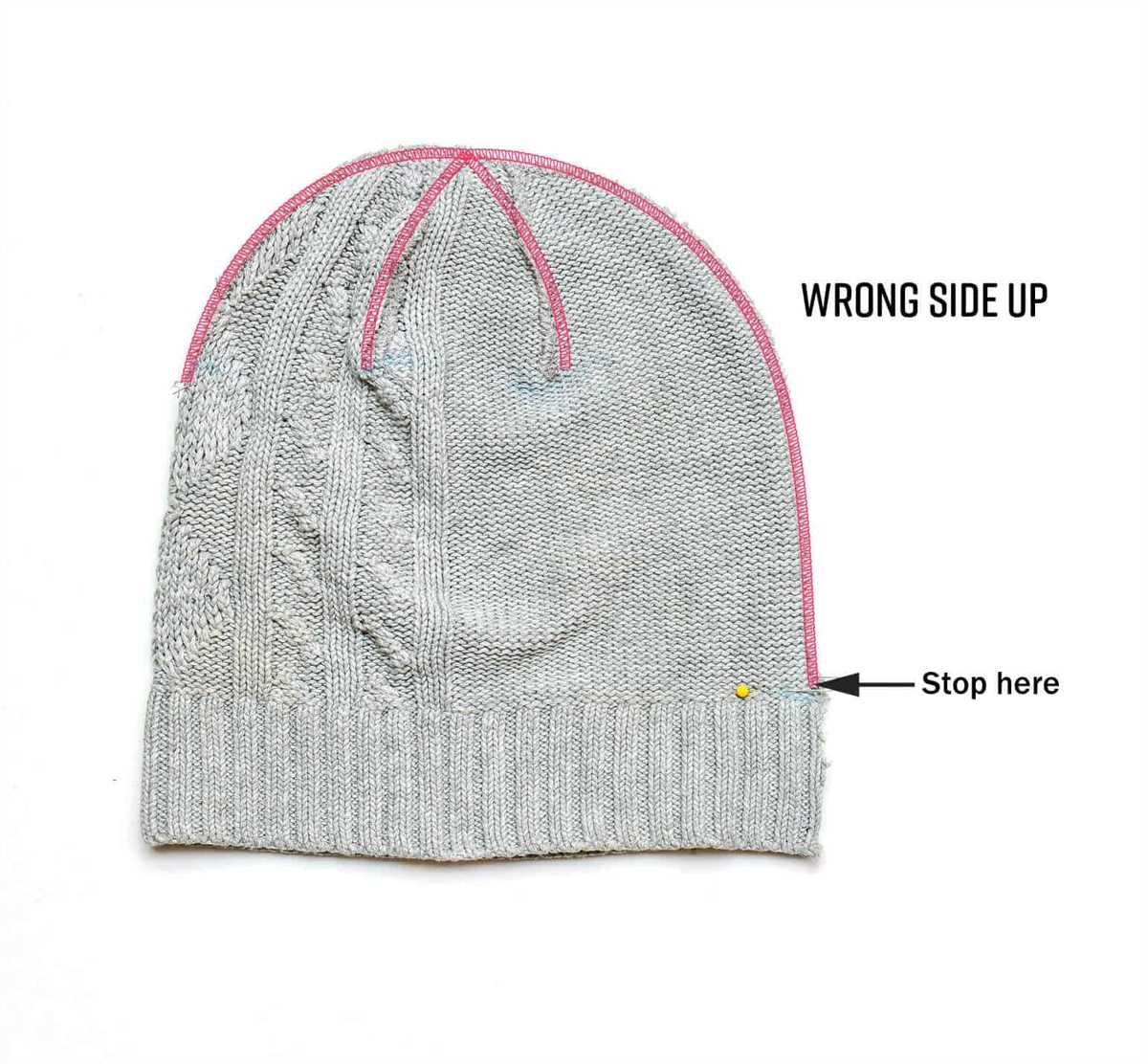 Double layer knit hat pattern free