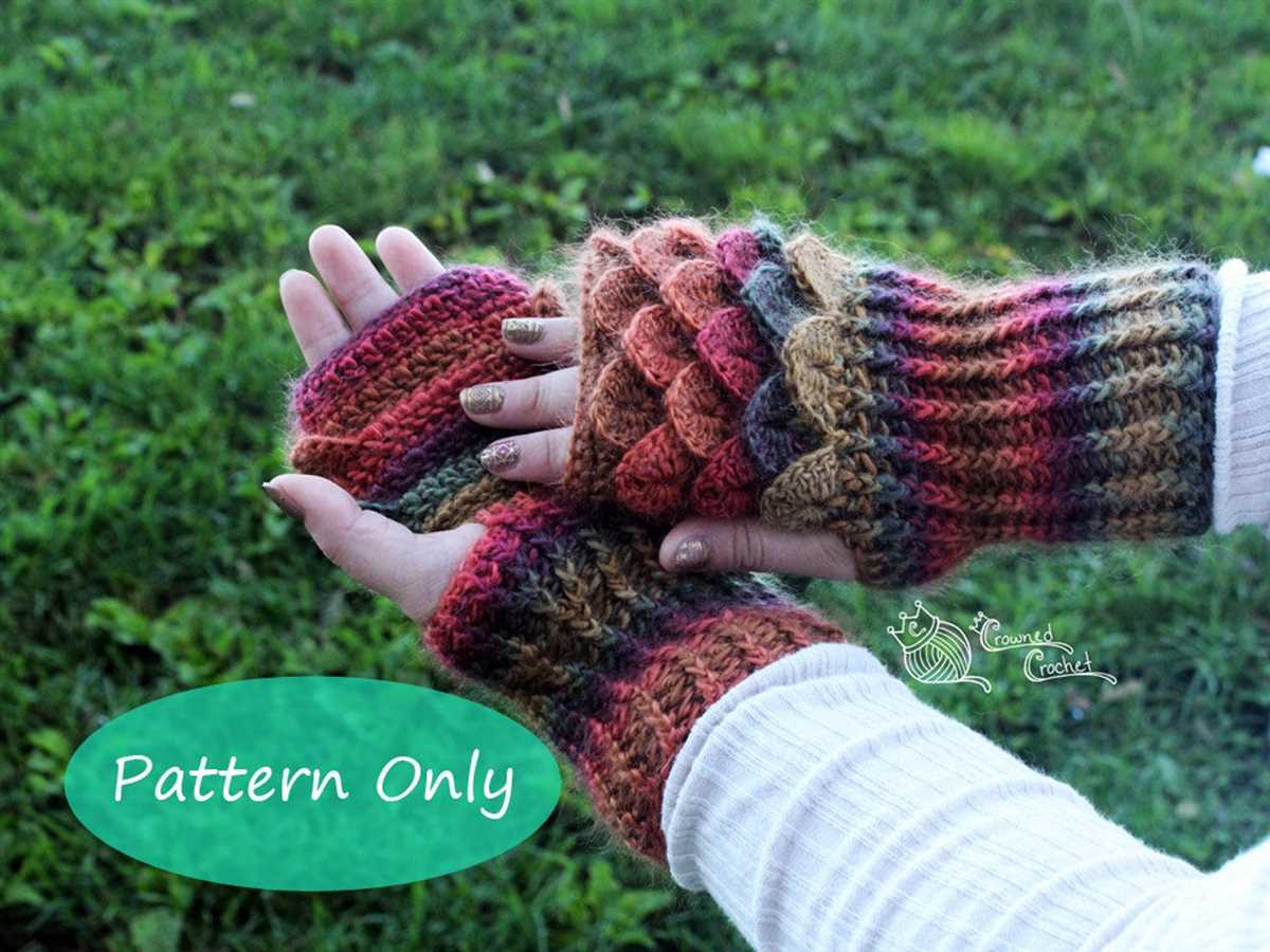 Free knitting pattern for dragon scale gloves Dragon scale gloves knitting pattern free