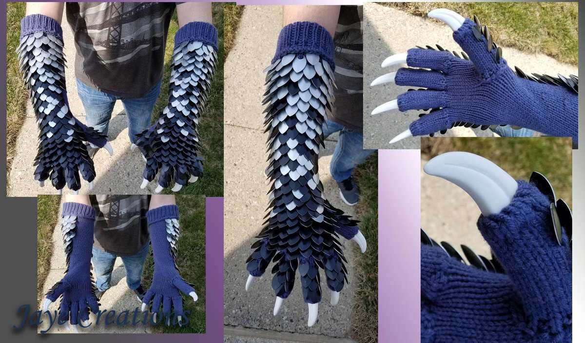 Dragon scale gloves knitting pattern free