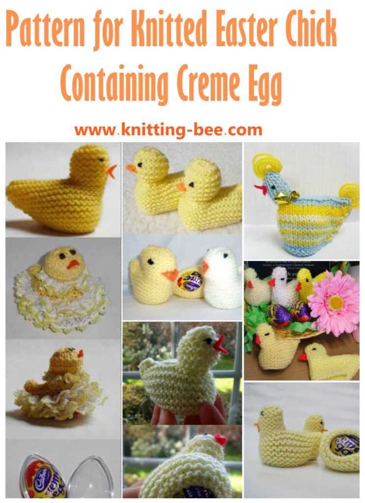 Easter chick knitting pattern