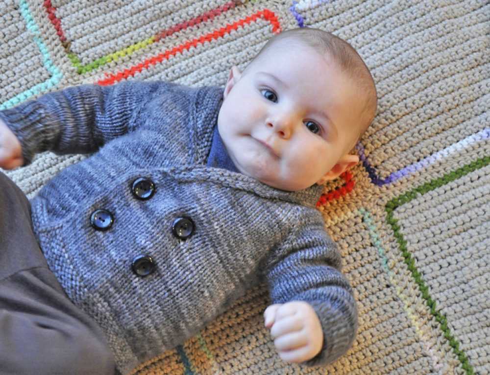Easy baby cardigan knitting pattern