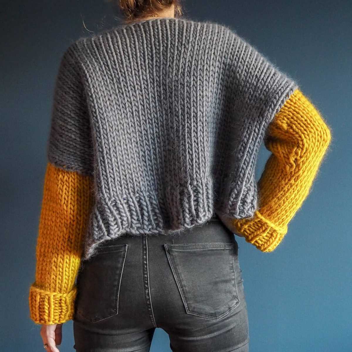 Easy chunky jumper knitting pattern