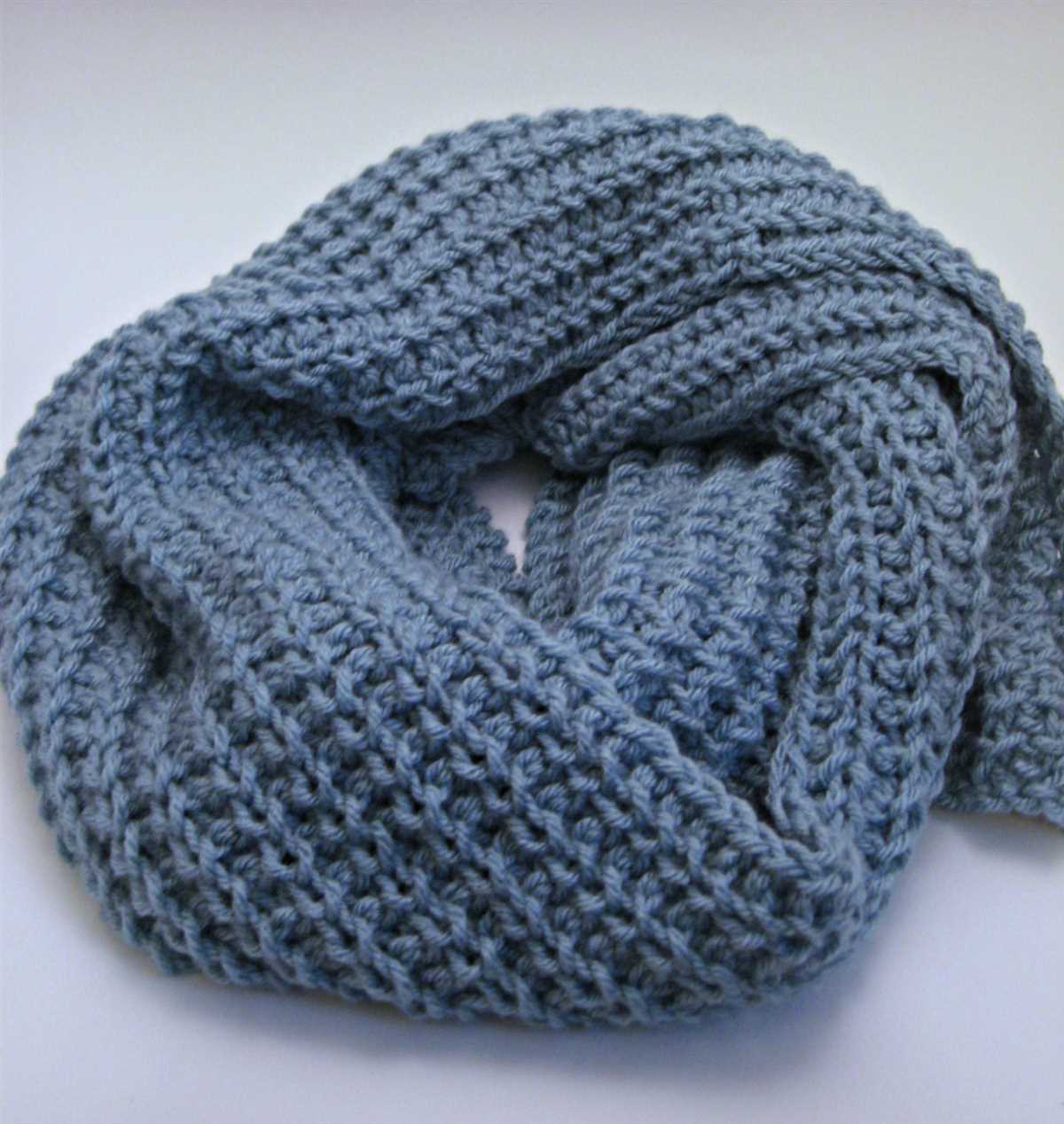 Easy chunky knit scarf pattern free