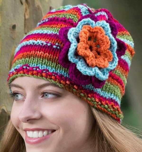 Easy knit hat pattern red heart