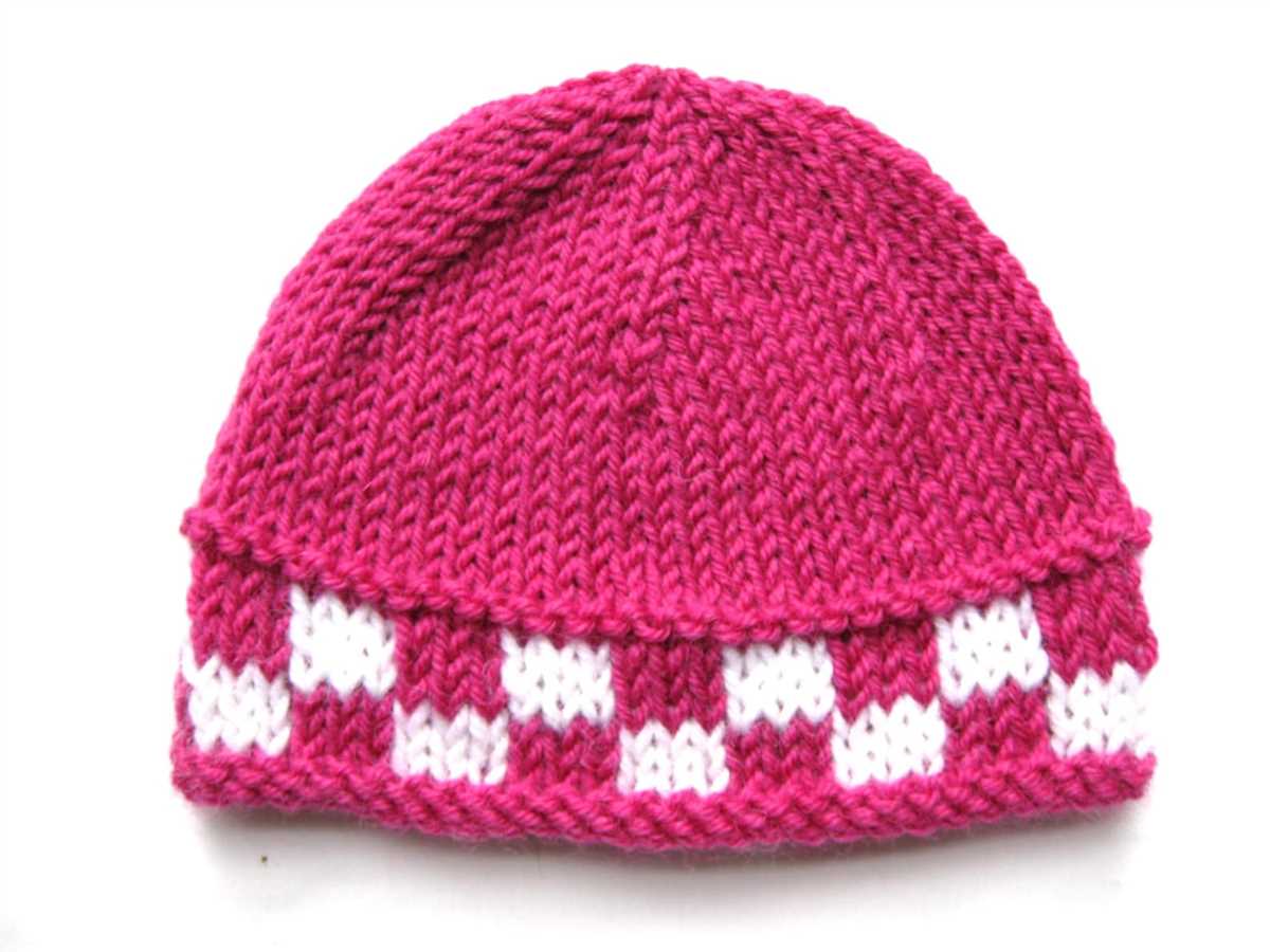 Easy knit preemie hat pattern