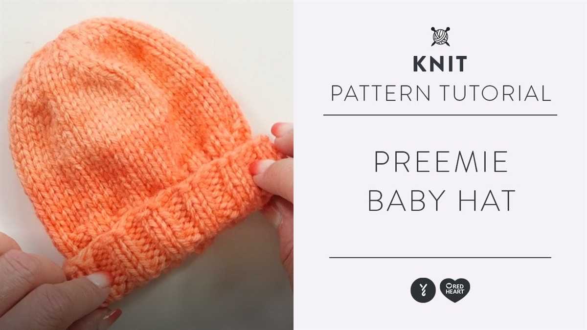 Easy knit preemie hat pattern