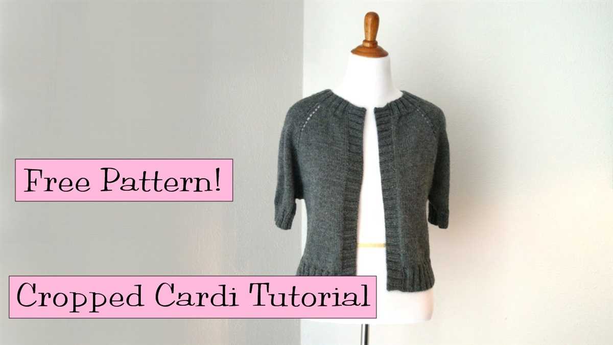 Easy knit raglan sweater pattern