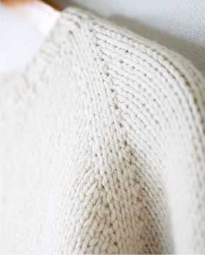 Easy knit raglan sweater pattern