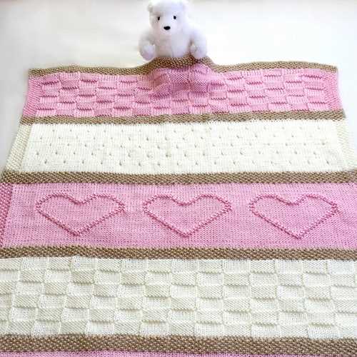 Easy knitted baby blanket patterns