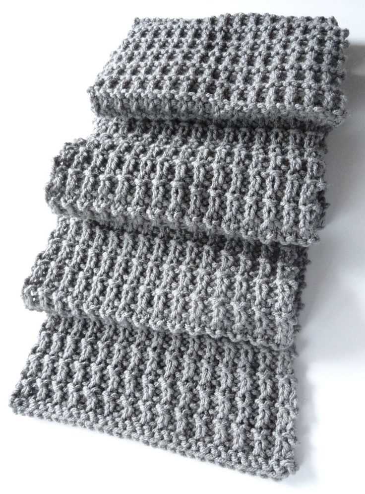 Easy knitting pattern for mens scarf