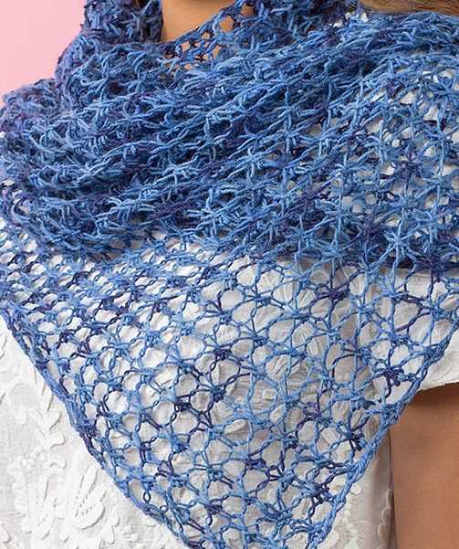 Easy lace shawl knitting pattern free